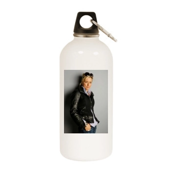 Tea Leoni White Water Bottle With Carabiner