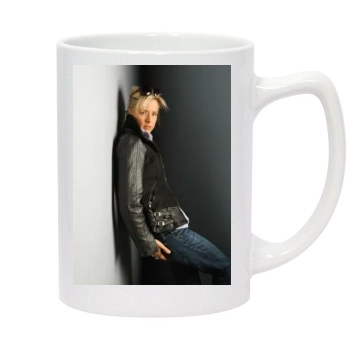 Tea Leoni 14oz White Statesman Mug