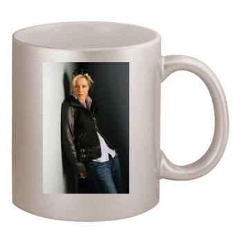 Tea Leoni 11oz Metallic Silver Mug