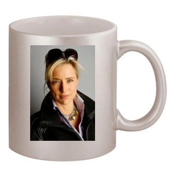 Tea Leoni 11oz Metallic Silver Mug