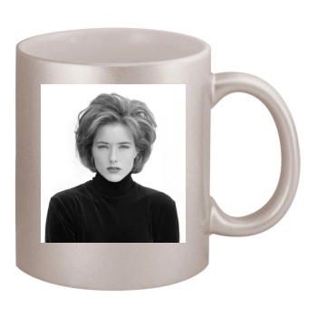 Tea Leoni 11oz Metallic Silver Mug