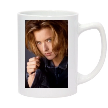 Tea Leoni 14oz White Statesman Mug