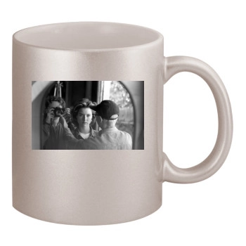 Tea Leoni 11oz Metallic Silver Mug