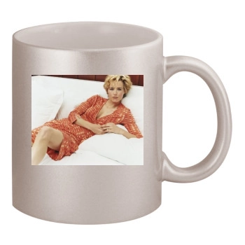 Tea Leoni 11oz Metallic Silver Mug