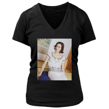 Tea Leoni Women's Deep V-Neck TShirt