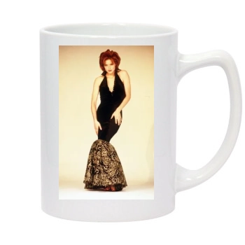 Tea Leoni 14oz White Statesman Mug