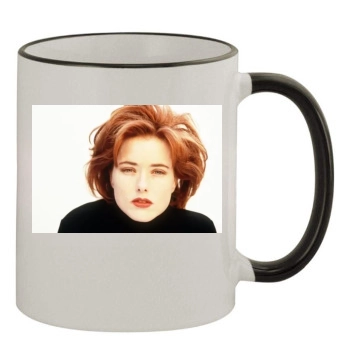 Tea Leoni 11oz Colored Rim & Handle Mug