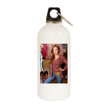 Thalia White Water Bottle With Carabiner