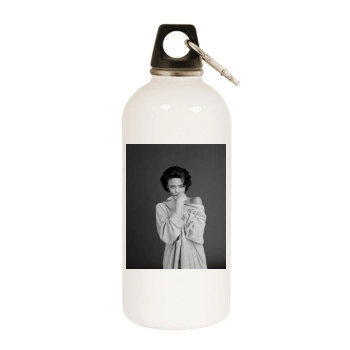 Thandie Newton White Water Bottle With Carabiner