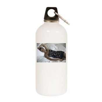 Thandie Newton White Water Bottle With Carabiner