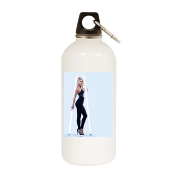 The Saturdays White Water Bottle With Carabiner