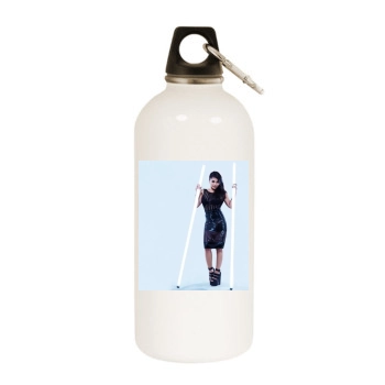 The Saturdays White Water Bottle With Carabiner