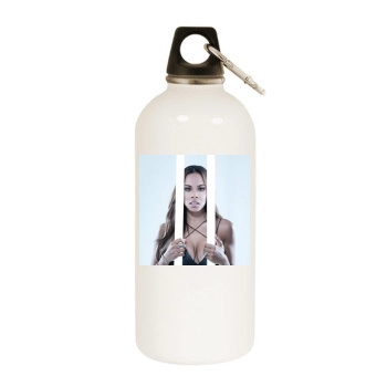 The Saturdays White Water Bottle With Carabiner