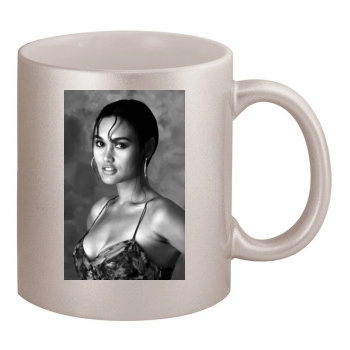 Tia Carrere 11oz Metallic Silver Mug