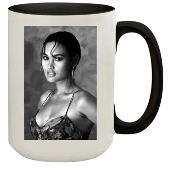 Tia Carrere 15oz Colored Inner & Handle Mug