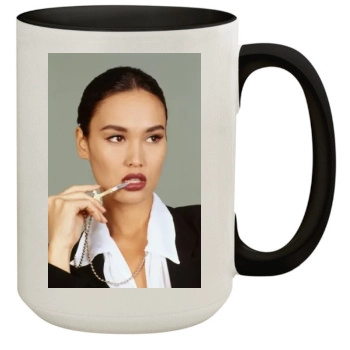 Tia Carrere 15oz Colored Inner & Handle Mug