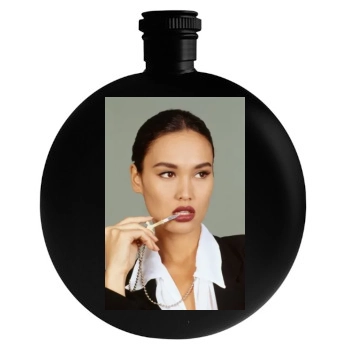 Tia Carrere Round Flask