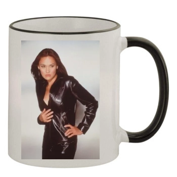 Tia Carrere 11oz Colored Rim & Handle Mug