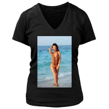 Tammin Sursok Women's Deep V-Neck TShirt