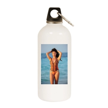 Tammin Sursok White Water Bottle With Carabiner