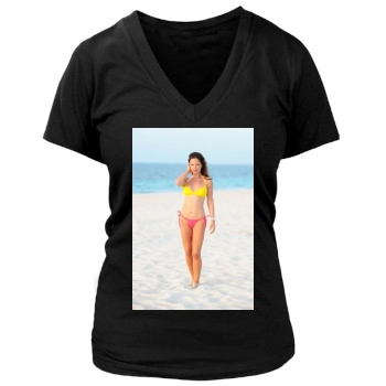 Tammin Sursok Women's Deep V-Neck TShirt