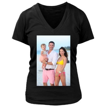 Tammin Sursok Women's Deep V-Neck TShirt