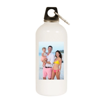 Tammin Sursok White Water Bottle With Carabiner