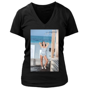 Tammin Sursok Women's Deep V-Neck TShirt