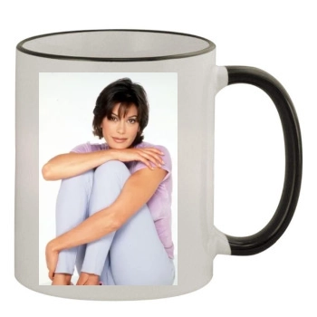 Teri Hatcher 11oz Colored Rim & Handle Mug