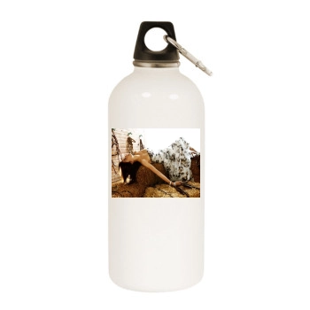 Teri Hatcher White Water Bottle With Carabiner