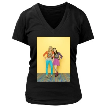 Tiffany Thornton Women's Deep V-Neck TShirt