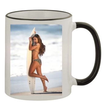 Tila Tequila 11oz Colored Rim & Handle Mug