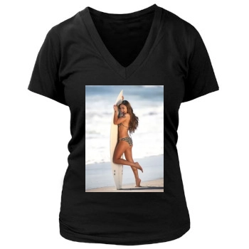 Tila Tequila Women's Deep V-Neck TShirt