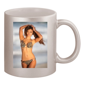 Tila Tequila 11oz Metallic Silver Mug