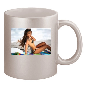 Tila Tequila 11oz Metallic Silver Mug