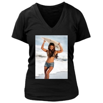 Tila Tequila Women's Deep V-Neck TShirt