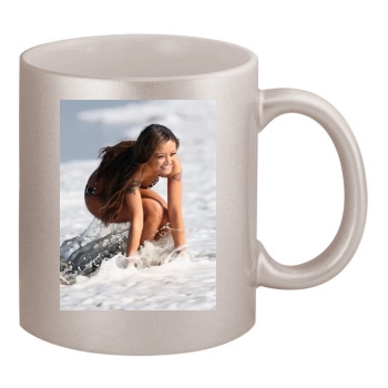 Tila Tequila 11oz Metallic Silver Mug