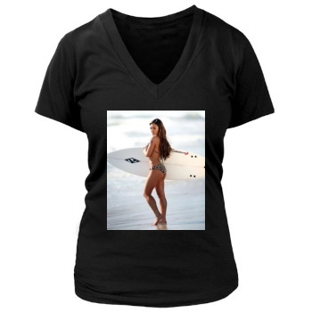 Tila Tequila Women's Deep V-Neck TShirt