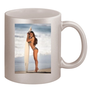 Tila Tequila 11oz Metallic Silver Mug