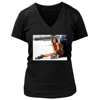 Tila Tequila Women's Deep V-Neck TShirt