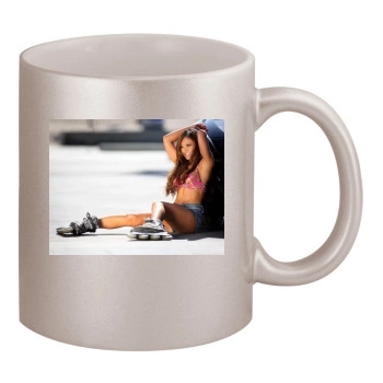 Tila Tequila 11oz Metallic Silver Mug