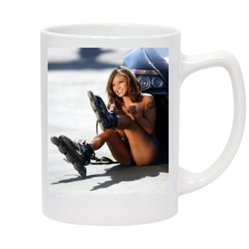 Tila Tequila 14oz White Statesman Mug