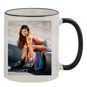 Tila Tequila 11oz Colored Rim & Handle Mug