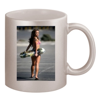 Tila Tequila 11oz Metallic Silver Mug