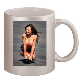 Tila Tequila 11oz Metallic Silver Mug