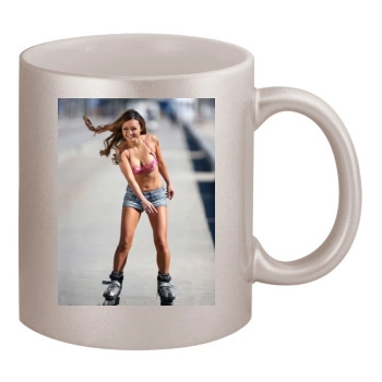 Tila Tequila 11oz Metallic Silver Mug