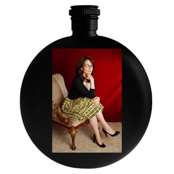 Tina Fey Round Flask