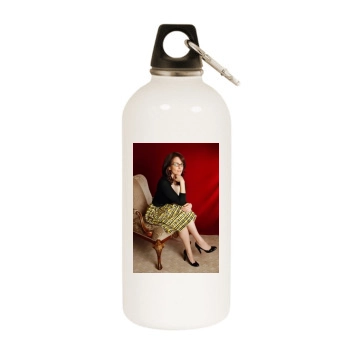 Tina Fey White Water Bottle With Carabiner