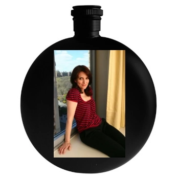 Tina Fey Round Flask