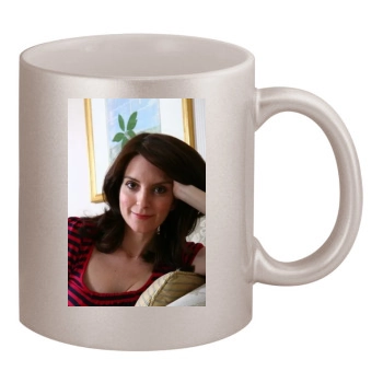 Tina Fey 11oz Metallic Silver Mug